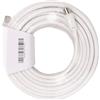 Aigostar Cavo TV per antenna maschio/femmina 15m bianco Aigostar