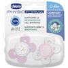 CHICCO (ARTSANA SpA) Chicco Succhietto Physio Comfort Girl Silicone 0-6 mesi 2 Pezzi - Succhietti Physio Comfort Silicone