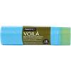 PERFETTO Sacchi per rifiuti con maniglie Voilà - 50x60 cm - 30 L - 15 micron - azzurro - Perfetto - rotolo da 15 sacchetti (unità vendita 1 pz.)