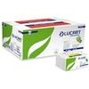 Lucart Asciugamani piegati a Z Eco - 2 veli - 22 gr - goffratura corda - 23,5x23 cm - bianco - Lucart - conf. 220 pezzi (unità vendita 18 pz.)