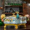 CERAMICHE CALTAGIRONE Centrotavola Ceramica Caltagirone Mod. Quadrifoglio
