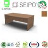 SEIPO Panel Scrivaniao sagomata TIPO A legno Noce Chiaro