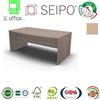 SEIPO Panel Scrivania sagomata TIPO A legno Olmo Chiaro