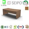 SEIPO Panel Scrivania sagomata TIPO B legno Noce Chiaro