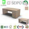 SEIPO Panel Scrivania DX-SX sagomata con cassettiera portante TIPO A legno Rovere Chiaro