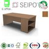 SEIPO Panel Scrivania DX-SX con mobile trasversale portante legno Noce Chiaro