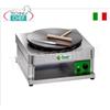 Technochef - Crepiera a Gas Professionale, 1 Piastra in Ghisa 400 mm, Mod.CR400G1