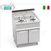 FRIGGITRICE a GAS su MOBILE, 2 vasche da lt.20+20