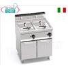 FRIGGITRICE a GAS su MOBILE, 2 vasche da lt.18+18