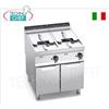 FRIGGITRICE ELETTRICA su MOBILE, 2 VASCHE da lt.22+22, POTENZIATA