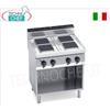 CUCINA ELETTRICA 4 PIASTRE su VANO a GIORNO, Kw.10,4