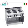 CUCINA ELETTRICA 6 PIASTRE su VANO a GIORNO, Kw.15,6