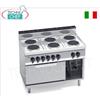 TECHNOCHEF - CUCINA ELETTRICA 6 PIASTRE su FORNO GN 2 1, Kw.23,1, Mod.E7P6+FE