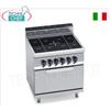 CUCINA ELETTRICA 4 ZONE ad INFRAROSSI su FORNO GN 2 1, Kw.20,3