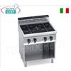 CUCINA ELETTRICA 4 ZONE ad INDUZIONE su VANO a GIORNO, Kw.14,00
