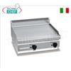 FRY TOP a GAS con PIASTRA RIGATA in MULTIPAN, modulo TOP