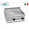 FRY TOP a GAS, PIASTRA in MULTIPAN 1 2 RIGATA e 1 2 LISCIA, modulo TOP