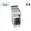 FRY TOP ELETTRICO con PIASTRA LISCIA in MULTIPAN, su VANO a GIORNO