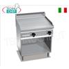FRY TOP ELETTRICO con PIASTRA RIGATA in MULTIPAN, su VANO a GIORNO