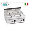 TECHNOCHEF - FRIGGITRICE ELETTRICA da BANCO, 2 VASCHE da lt.10+10, Mod.E7F10-8B