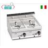 TECHNOCHEF - FRIGGITRICE ELETTRICA da BANCO, POTENZIATA, 2 VASCHE da lt.10+10, Mod.E7F10-8BS