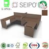 SEIPO Panel Scrivania benches struttura in legno rovere tabacco