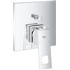 Grohe Eurocube miscelatore monocomando vasca doccia con deviatore a 2 vie, cromo - 24062000