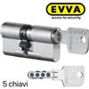 Evva Cilindro profilo europeo Sistema magneto meccanico MCS 36/41 (mm.77) 5 chiavi
