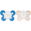 Chicco PhysioForma - Comfort Succhietto 6-16M Tettarella in Silicone Blu,2 Pezzi