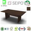 SEIPO Panel Tavolo monoblocco e lineare con strutture legno Noce Scuro