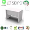 SEIPO Panel Scrivania monoblocco e lineare con strutture legno P60 Bianco