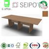 SEIPO Panel Tavolo a due pezzi e lineare con strutture legno Noce Chiaro