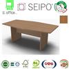 SEIPO Panel Tavolo monoblocco e sagomato con strutture legno Noce Chiaro
