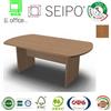 SEIPO Panel Tavolo riunione monoblocco ovale strutture legno Noce Chiaro