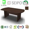 SEIPO Panel Tavolo riunione monoblocco ovale strutture legno Noce Scuro