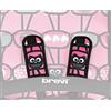 BREVI Copri Cinture Brevi per Passeggino Mini Large Rosa Gufi