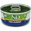 Farmina N&D Prime feline adult (agnello e mirtillo) - 6 lattine da 70gr.