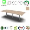 SEIPO T-Leg Tavolo Riunione due pezzi p 100 gambe T Rovere Chiaro