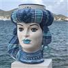 CERAMICHE CALTAGIRONE Testa di Moro Doppia in Ceramica Siciliana Caltagirone cm 48