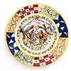 CERAMICHE CALTAGIRONE Piatto Ceramica Caltagirone Paladini a rilievo da cm 45
