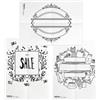SECURIT Stencil - foglio A2 - 'SCONTI' - Securit - set 3 pezzi (unità vendita 1 pz.)