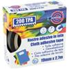EUROCEL Nastro adesivo telato TPA 200 - 19 mm x 2,7 m - tela plastificata - bianco - Eurocel (unità vendita 1 pz.)