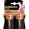 DURACELL Pile Duracell Plus tipo Torcia D Blister 2 pile