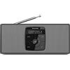 TechniSat DIGITRADIO 2 S - Radio stereo DAB portatile con batteria ricaricabile (DAB+, FM, Streaming audio Bluetooth, Display OLED, Ingresso per cuffie, Stereo 2 Watt RMS), Nero/Argento