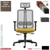 Elleci Office Altea Poltrona direzionale appoggiatesa schienale rete syncro multibloc traslatore base nylon tessuto Angel - catas