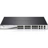 D-link Switch D-Link 24xGBit/2xGE/2xSFP PoE/SNMP Argento/Nero [DGS-1210-28P]