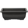 Vaso Giapponese rettangolare in plastica marrone per bonsai 16x11x6 cm - PG3