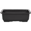 Vaso Giapponese rettangolare in plastica marrone per bonsai 24x17x7,5 cm - PG6