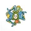 CERAMICHE CALTAGIRONE Trinacria in ceramica Siciliana Caltagirone Fichi cm 32