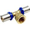 Tee a Pressare Femmina APE per Tubo Multistrato Diam. 20 x 1/2 x 20